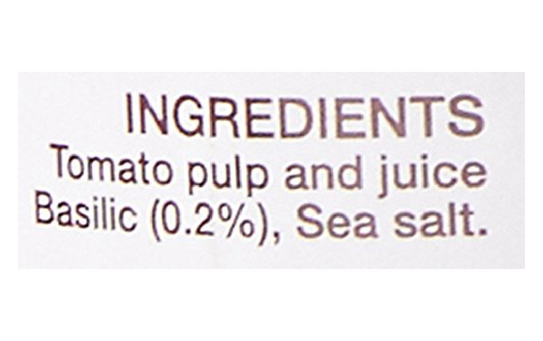 Pure & Sure Organic Pasta Sauce Tomato & Basil   Glass Bottle  500 grams